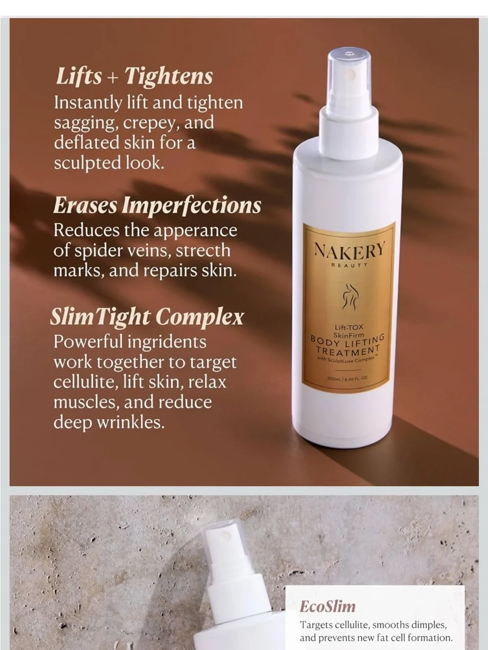 Nakery Beauty Lift-Tox Body Lifting Treatment Lotion
